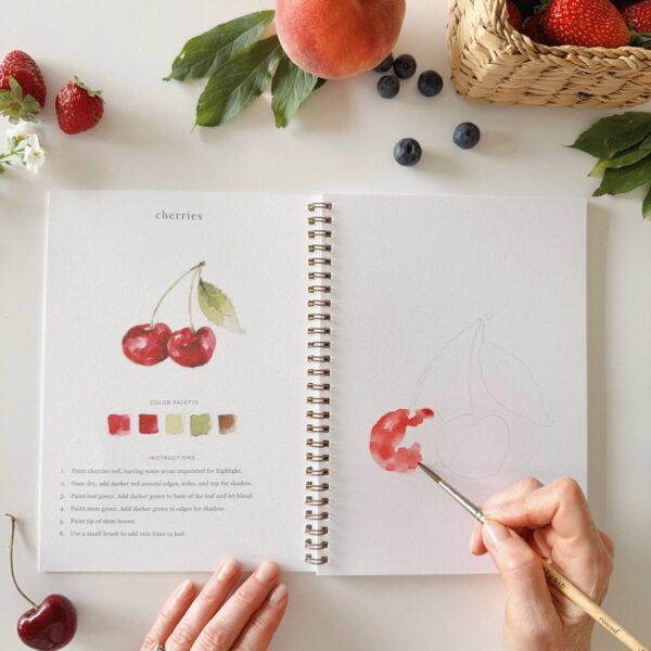 Fruit watercolor workbook - Image 3