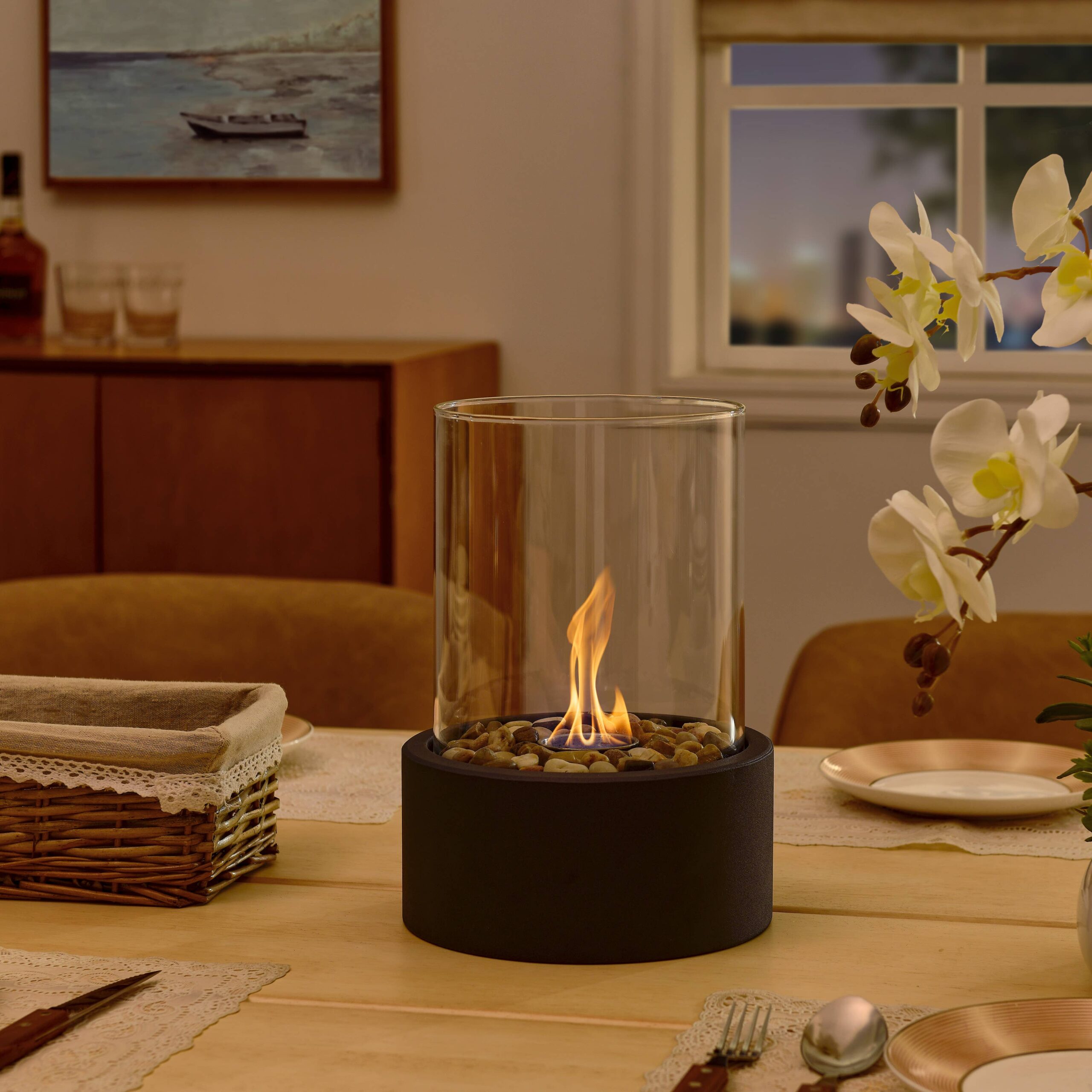 Indoor/Outdoor Portable Tabletop Fire Pit: Small - Image 2