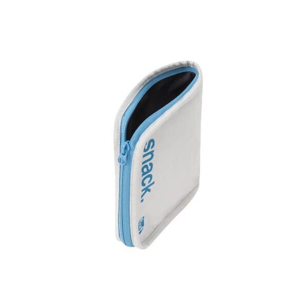 Fluf - Snack Mat - 'Snack' Blue with Yellow Zip - Image 2