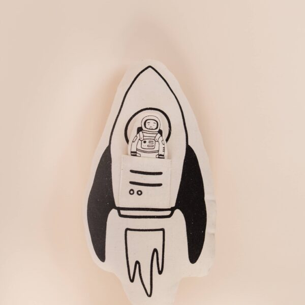 Imani + KIDS by Imani Collective - Rocket + Astronaut Canvas Pillow - Image 5