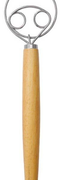 Dough Whisk Wooden Handle: Two rings - Image 5