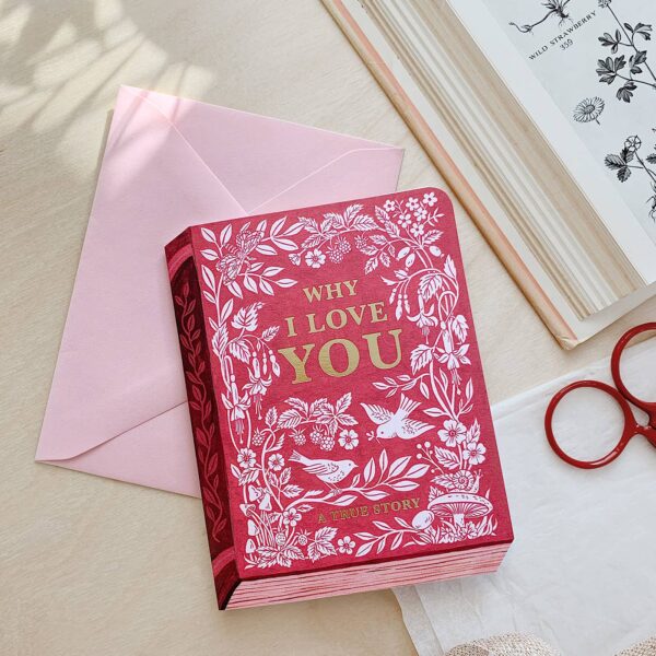 WHY I LOVE YOU "BOOK" | Valentine's Day greeting card - Image 2