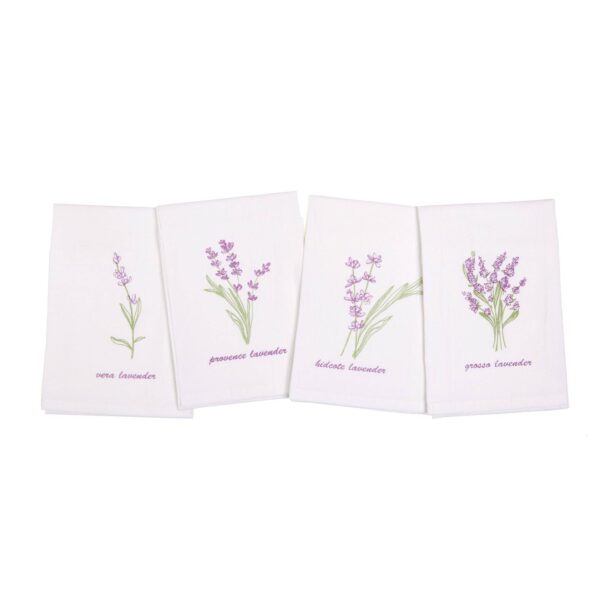 Lavender Towel – 100% Cotton, 4 Designs, 15.7"x23.6": Provence Lavender - Image 2