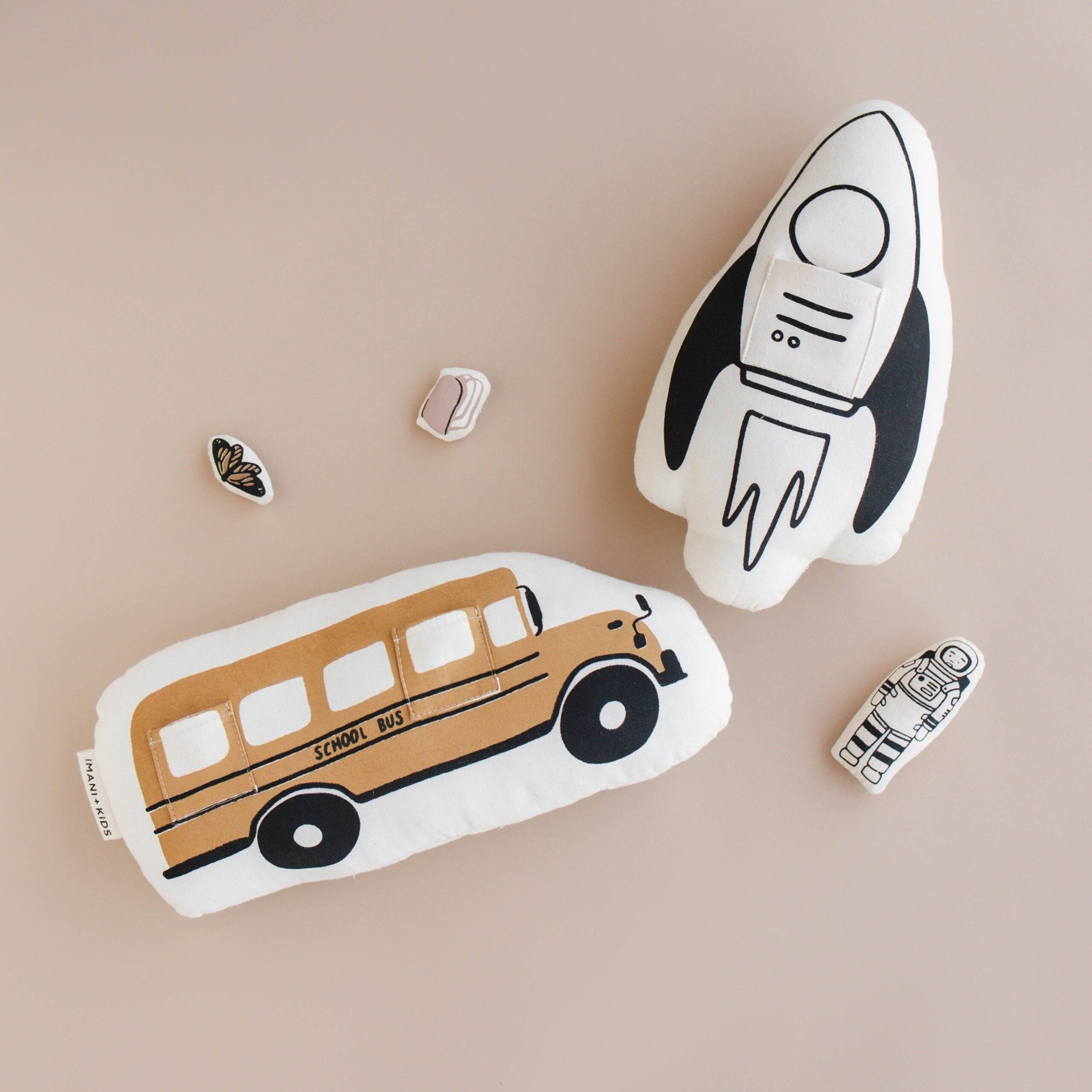 Imani + KIDS by Imani Collective - Interactive school bus pillow - Image 4