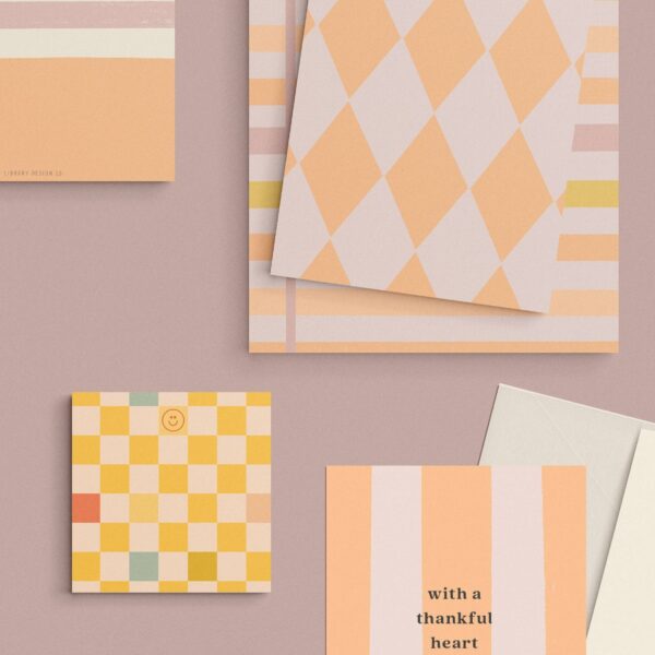 Library Design Co. - Mini Check Pad Pink - Image 2