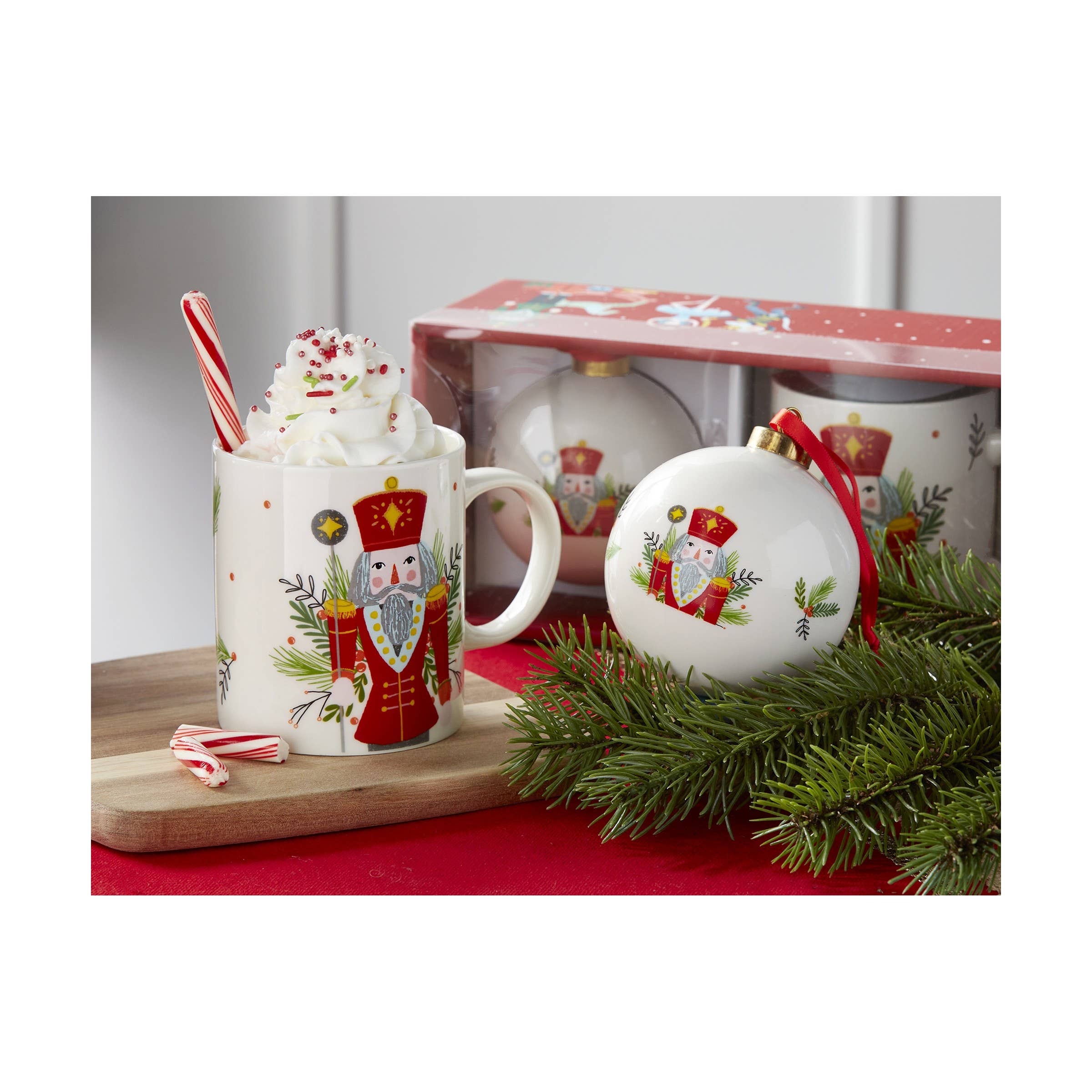 SALE Christmas Nutcracker Mug & Ornament Set - Red Multi - Image 2
