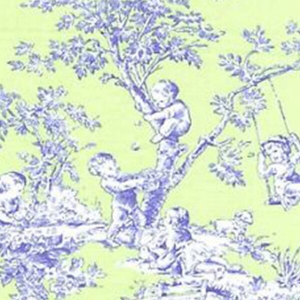 Bunny Basket - Lime Toile: Lime, 7" x 9" - Image 3