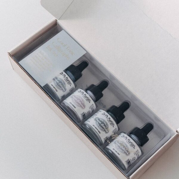 Cool Tone Calligraphy Ink Set of 5 - Image 3