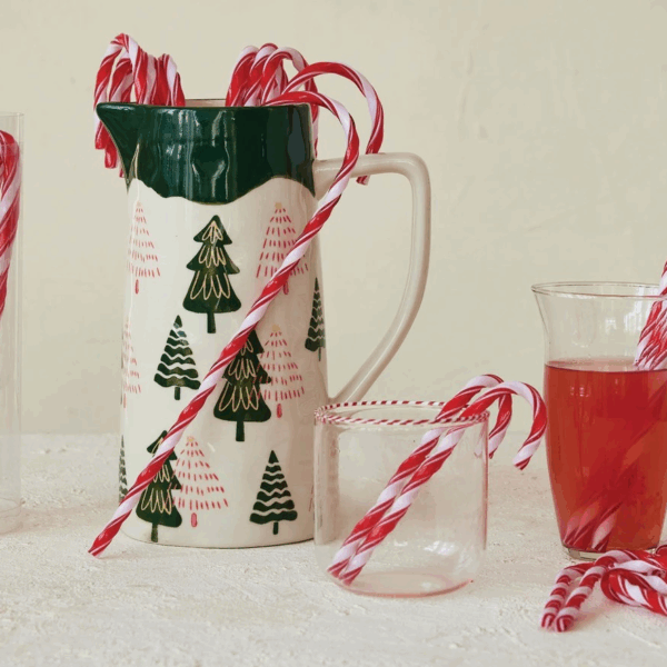 Plastic Candy Cane Drink Stirrers 5" with Stripes, Set of 10 - Image 2