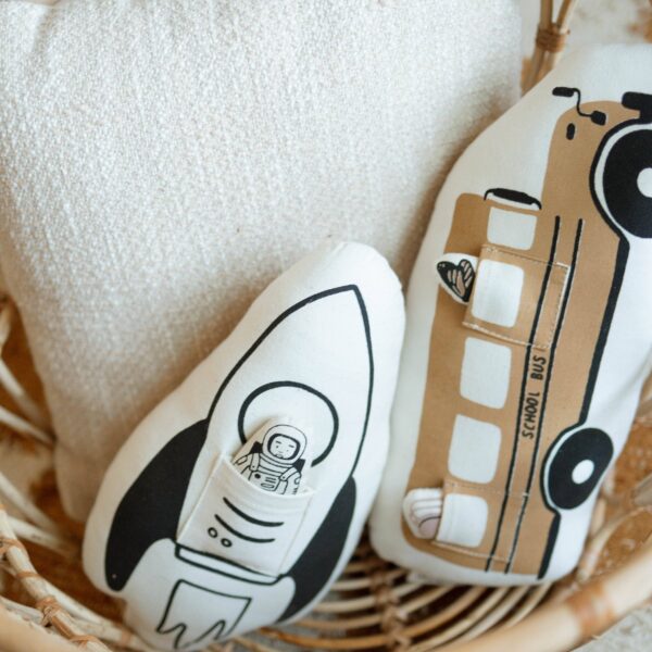 Imani + KIDS by Imani Collective - Interactive school bus pillow - Image 6