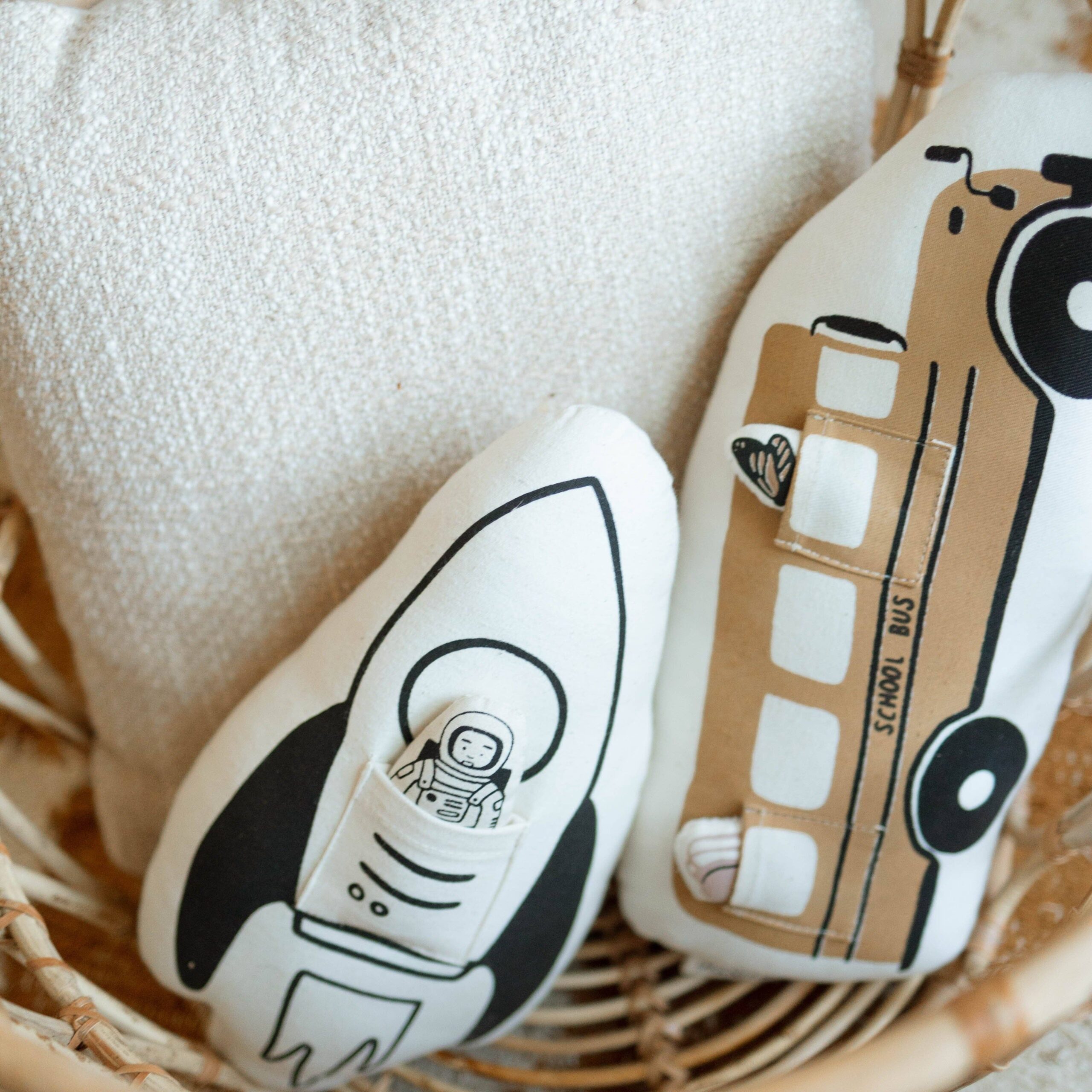 Imani + KIDS by Imani Collective - Interactive school bus pillow - Image 6