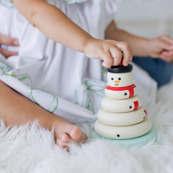 Pearhead - Wooden Snowman Stocking Holiday Toy Set - Image 7