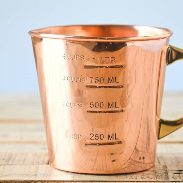 Galley and Fen - Copper Liquid Measuring Cup - 4 Cup - Image 6