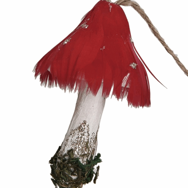 Feather & Foam Mushroom Garland - Image 2