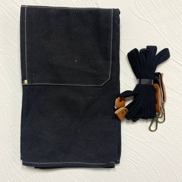 Heavy Cotton Canvas Cross Back Aprons: Blue - Image 3