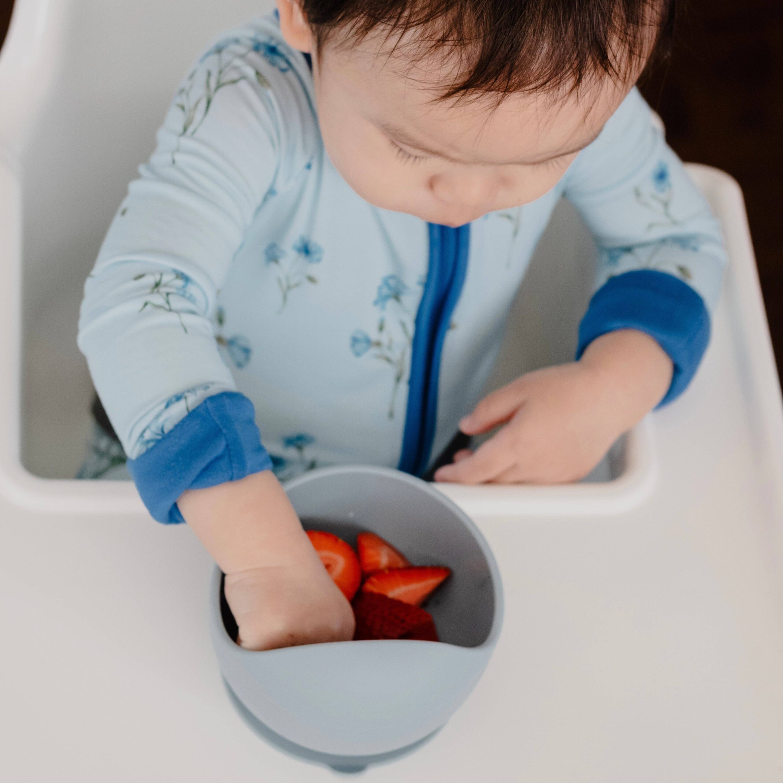 Easy Scoop Suction Bowl: White Marble - Image 13