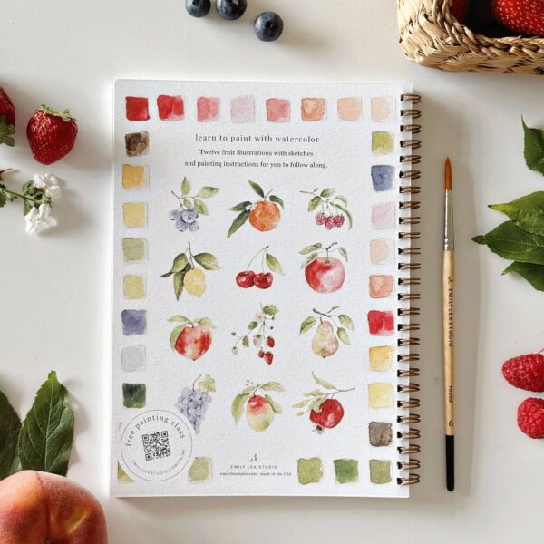 Fruit watercolor workbook - Image 2