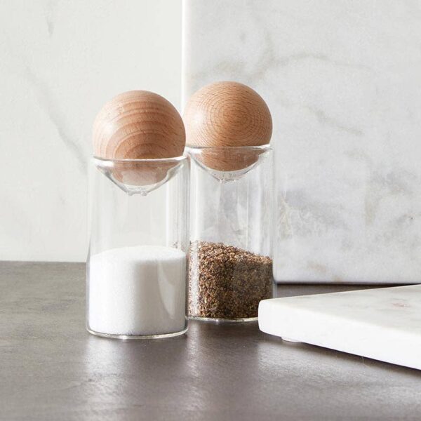 Glass Salt + Pepper Shakers - Image 2
