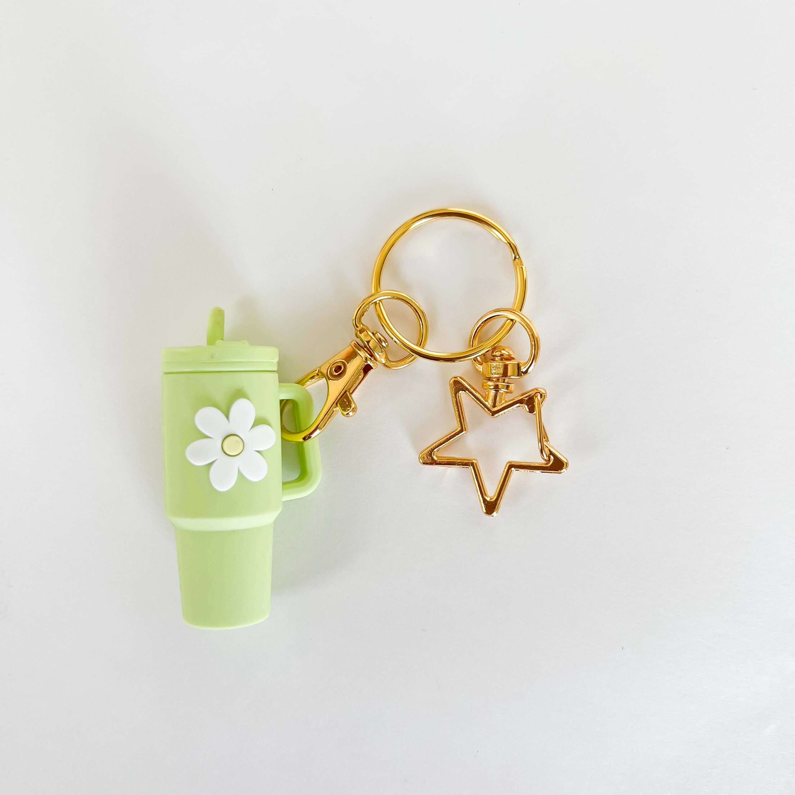 Mini Stanley Cup Keychain Accessories – Daisy Flower Design - Image 4