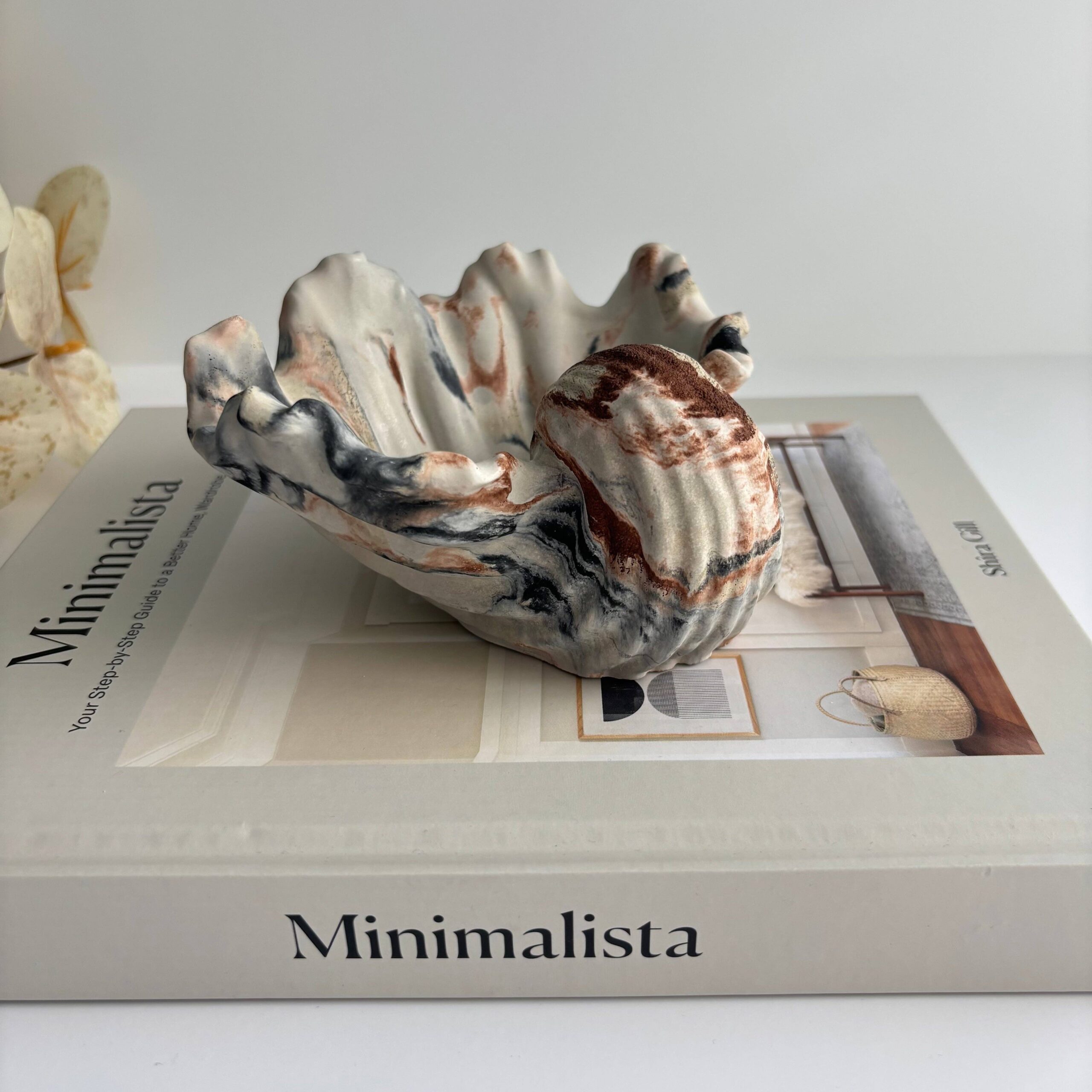 Selene Shell - Concrete Shell Bowl-Dish | Coastal Decorative: Earth Fusion