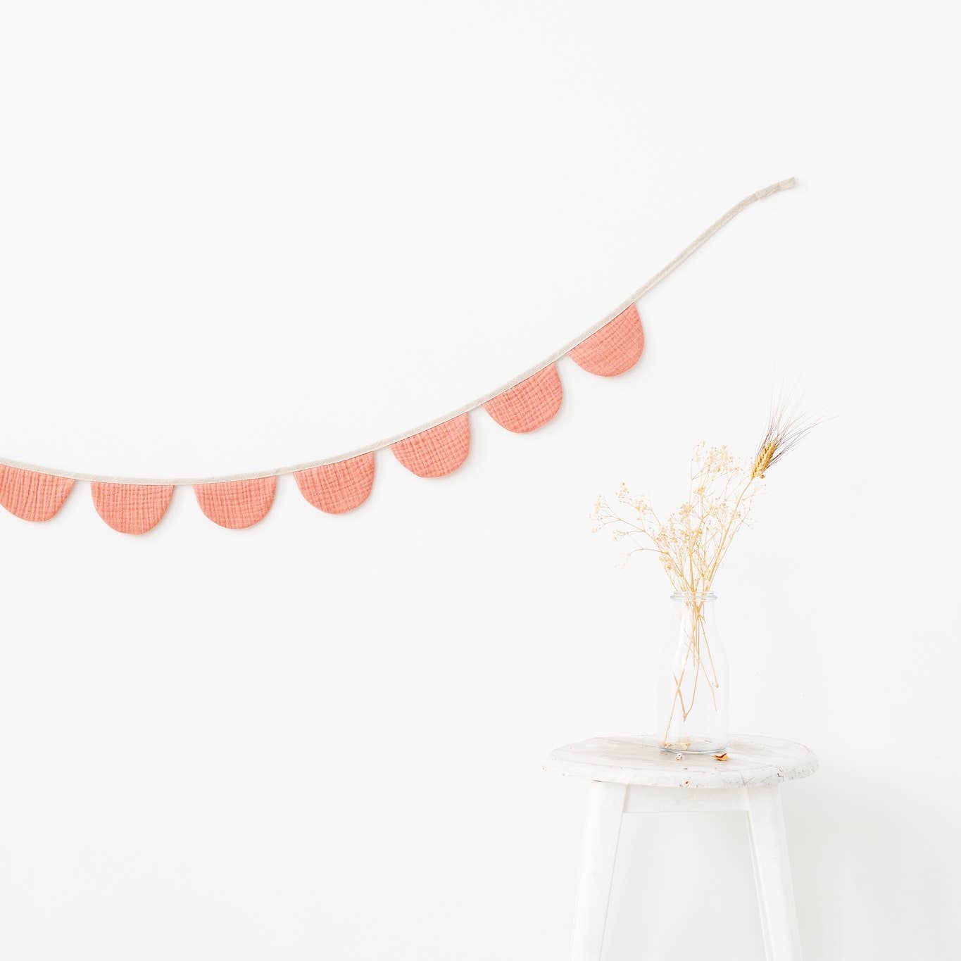 Monocrom - Pale pink cotton banner - Image 2