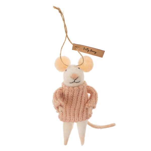 Pretty Paulina Mouse Holiday Ornament