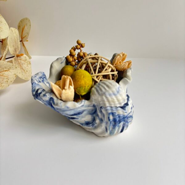 Selene Shell - Concrete Shell Bowl-Dish | Coastal Decorative: Earth Fusion - Image 9