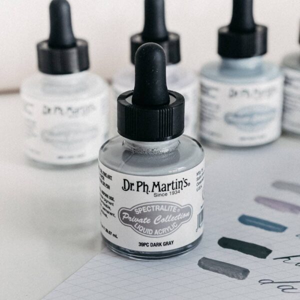 Cool Tone Calligraphy Ink Set of 5 - Image 12