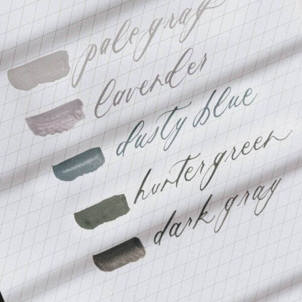 Cool Tone Calligraphy Ink Set of 5 - Image 11