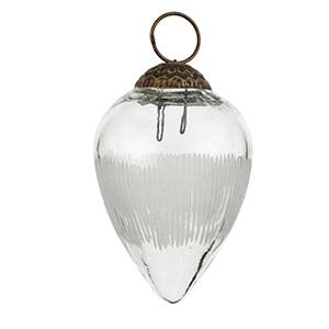 Frost Etched Holiday Ornament, Bauble