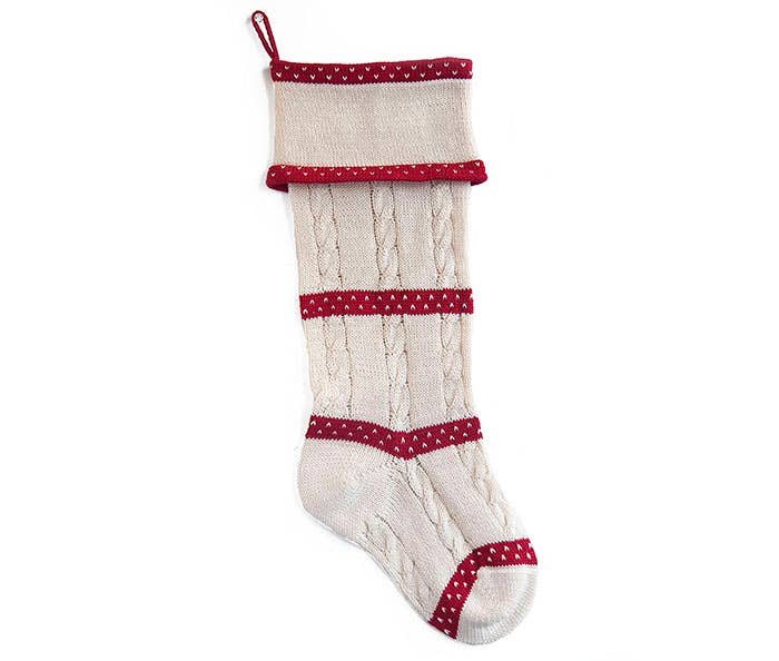 Melange Collection - Cable-Knit Stocking