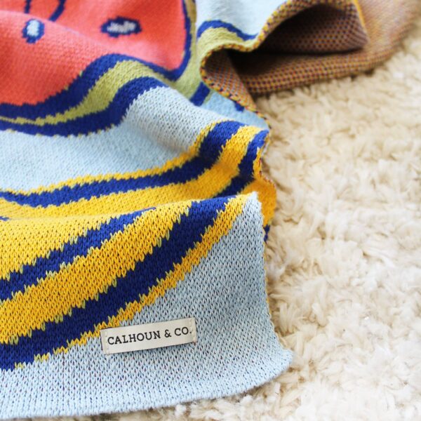 Calhoun & Co. - TROPICAL FRUIT SALAD KNIT BLANKET - Image 4