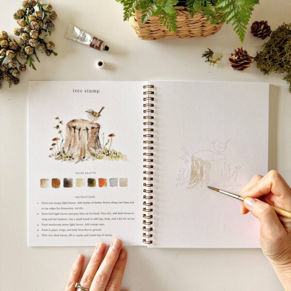 Woodland watercolor workbook - Image 7