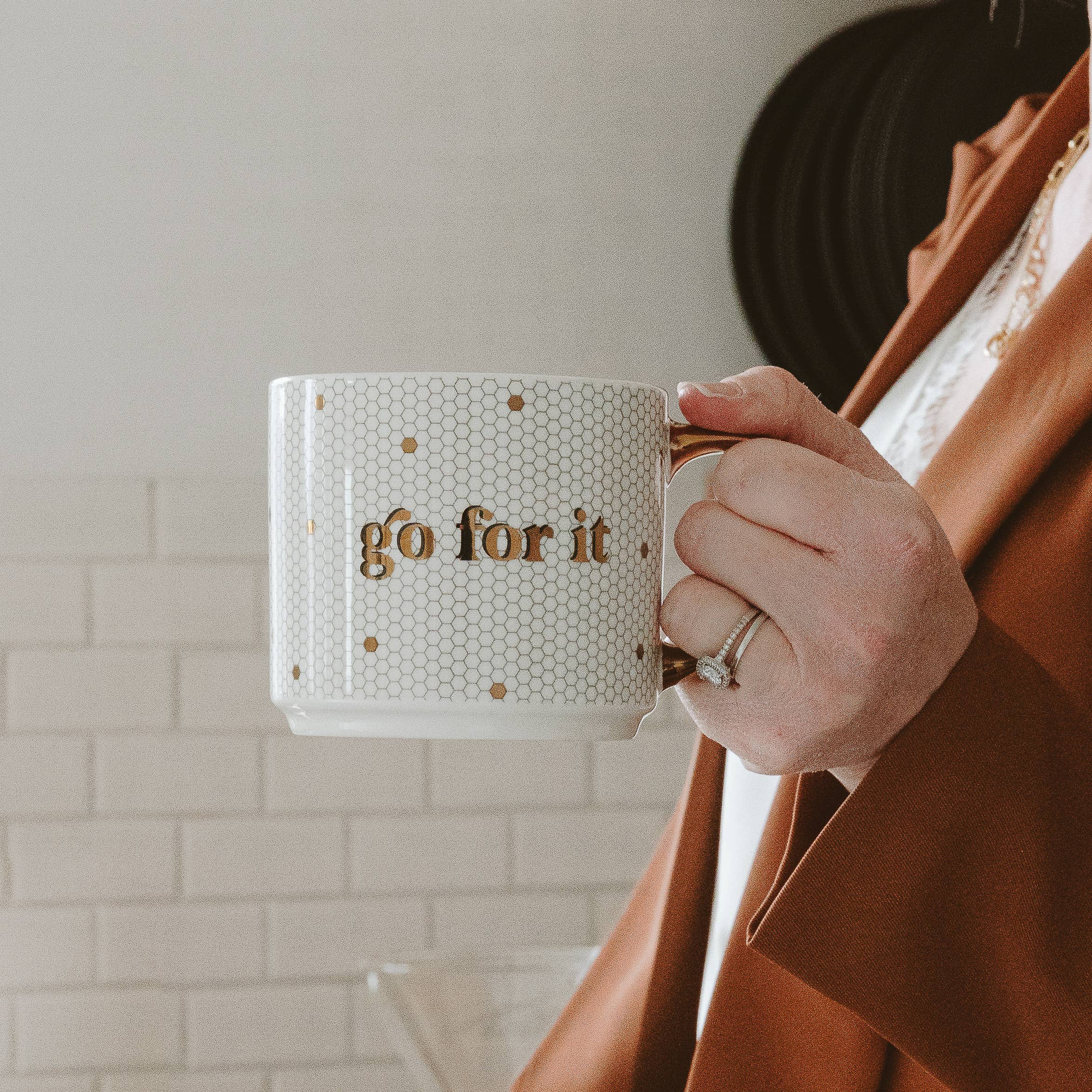 Go For It Gold Tile Coffee Mug - Image 2
