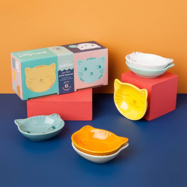 Purrfect Shaped Pinch Bowls Set of 6 - Image 3