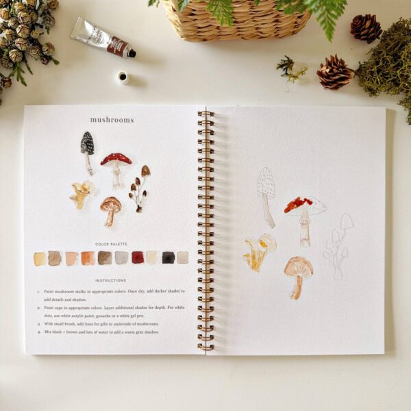 Woodland watercolor workbook - Image 5