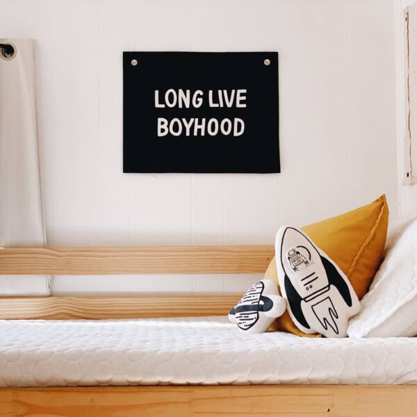 Imani + KIDS by Imani Collective - Rocket + Astronaut Canvas Pillow - Image 6