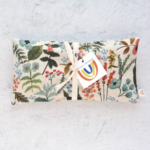Oversized Eye Pillow in Amalfi Herb Garden Floral Botanical: Lavender - Image 2