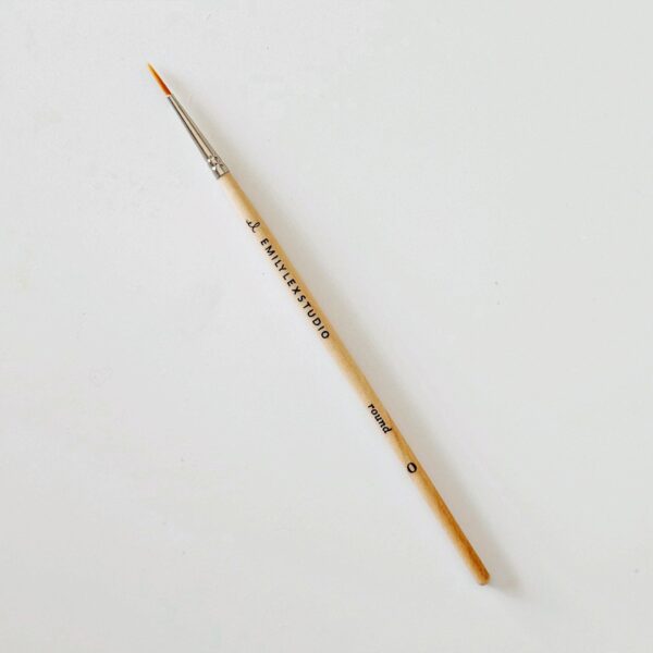 Watercolor paintbrush set of five wood brushes - Image 3