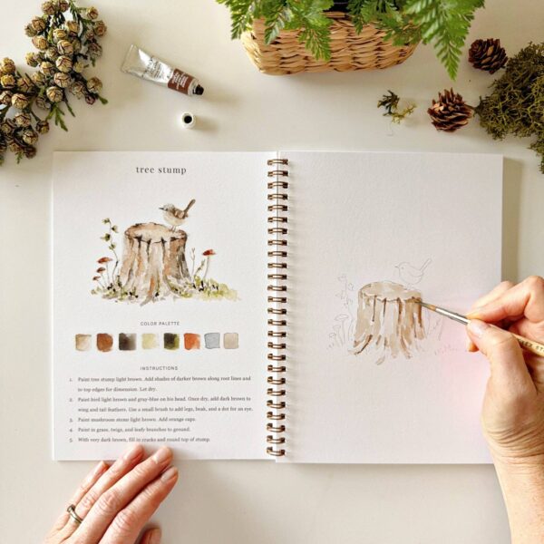 Woodland watercolor workbook - Image 8