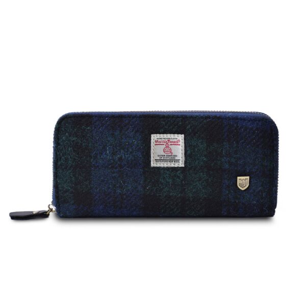 The Long Zip Purse: Black and White Dogtooth - Image 16