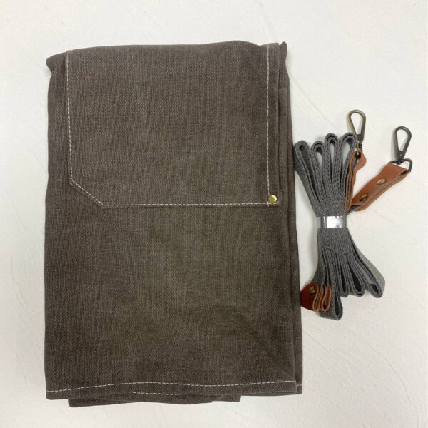 Heavy Cotton Canvas Cross Back Aprons: Blue - Image 8