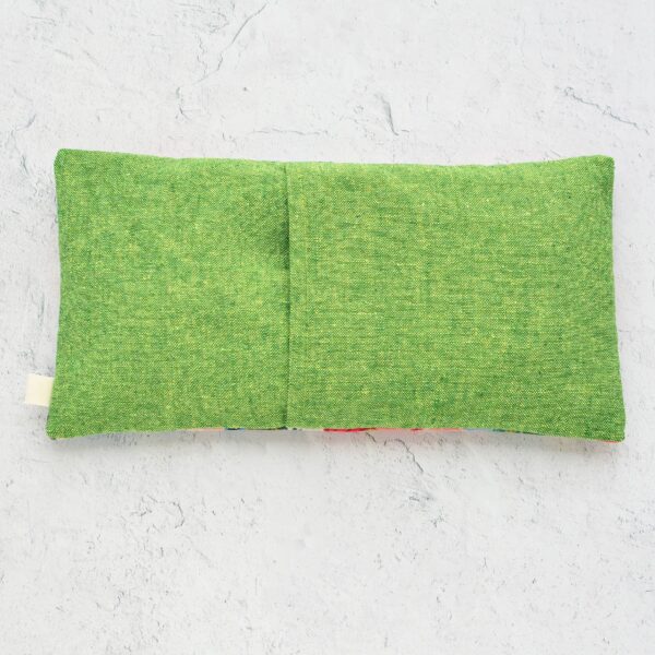 Oversized Eye Pillow in Garden Party Floral Canvas Spring: Mint - Image 4