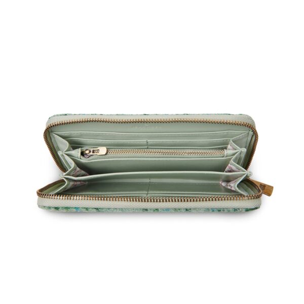 The Long Zip Purse: Black and White Dogtooth - Image 4