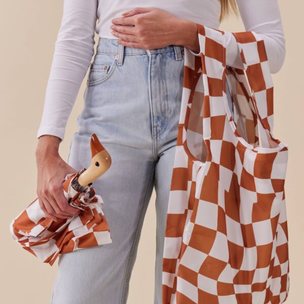 Original Duckhead US - Peanut Butter Checkers Eco-Friendly Umbrella - Image 6