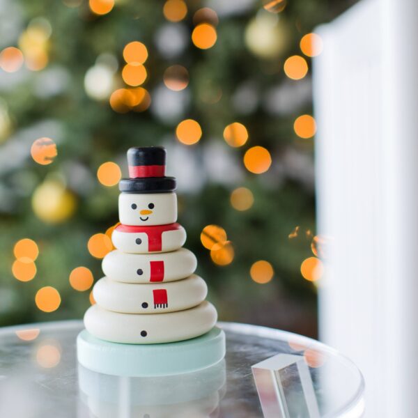Pearhead - Wooden Snowman Stocking Holiday Toy Set - Image 4