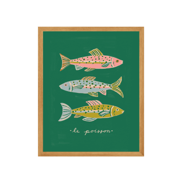 Samantha Johnson Illustration - Le Poisson Art Print