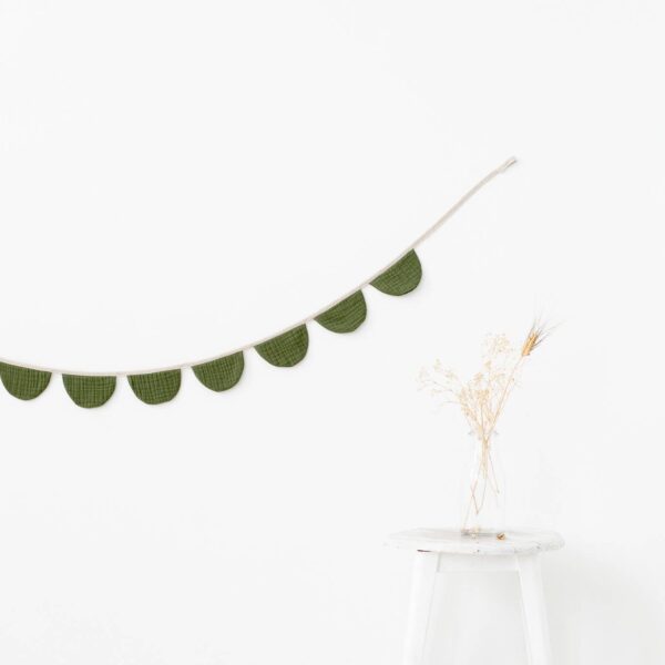 Monocrom - Dark green cotton banner - Image 2