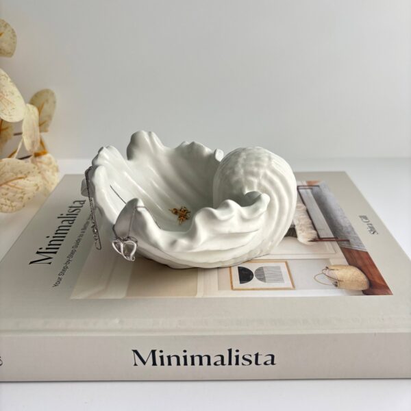 Selene Shell - Concrete Shell Bowl-Dish | Coastal Decorative: Earth Fusion - Image 7