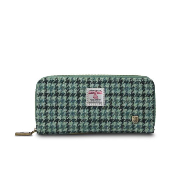 The Long Zip Purse: Black and White Dogtooth - Image 7